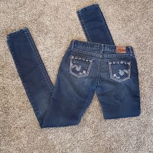 36” INSEAM!! BKE Madison Skinny Stretch Bedazzled